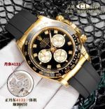 C1 Factory ROLEX Daytona 4131 Movement Black Dial with Gold Top-Graded Watch